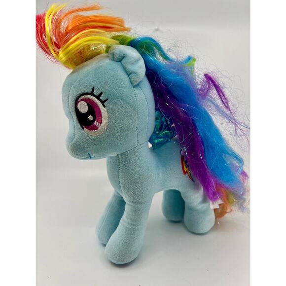 Ty My Little Pony Plush Sparkle Rainbow Dash 2016 MLP 7" Tall - Picture 1 of 7
